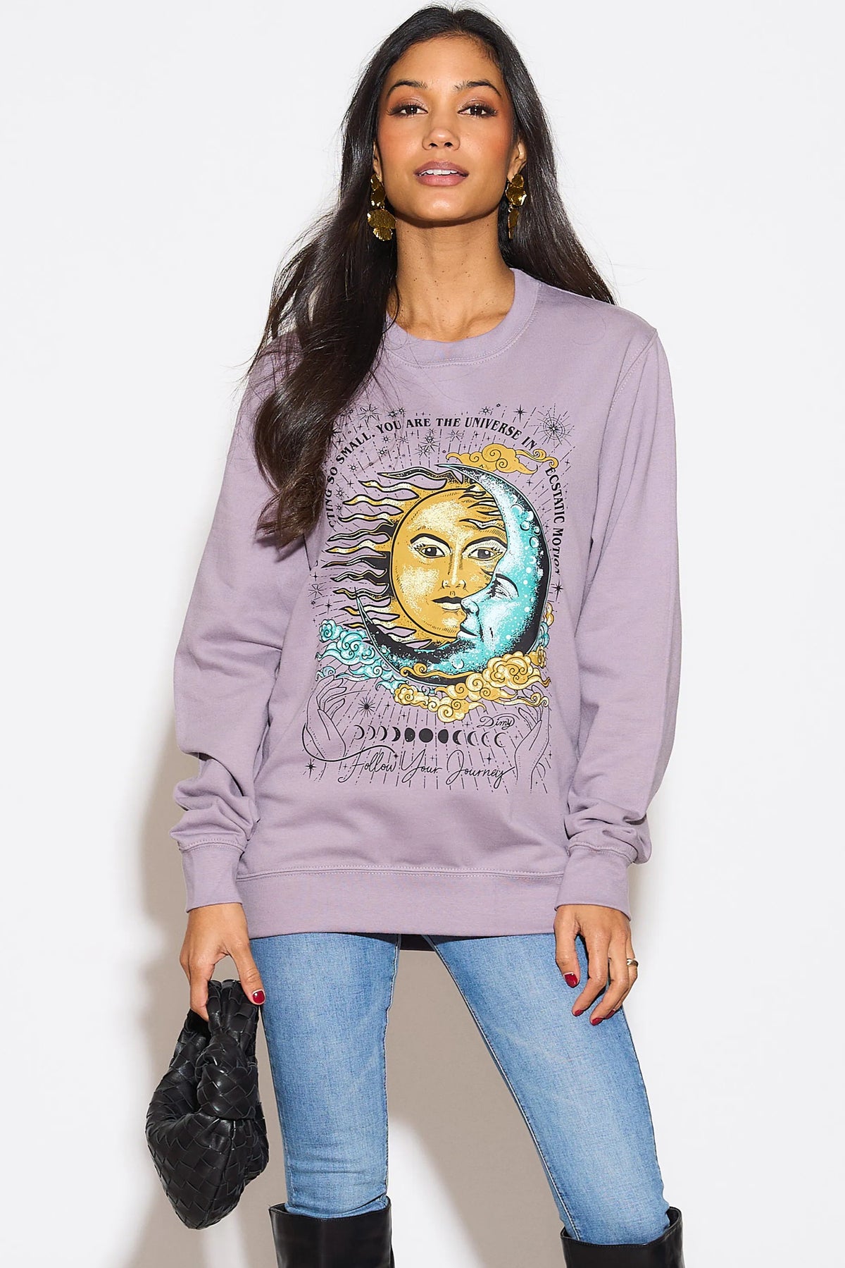 Lilac Follow Your Journey Sweatshirt