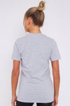 Grey Logo Short Sleeve Round Neck T-Shirt