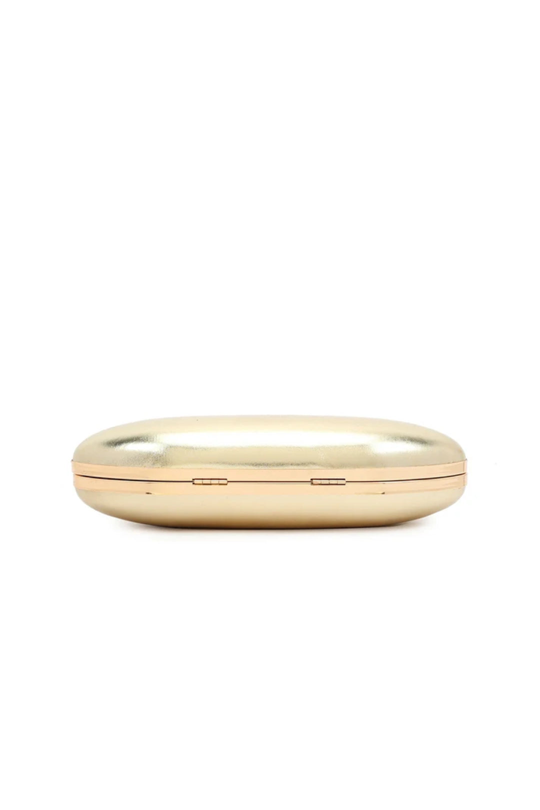 Gold Top Handle Clutch Bag