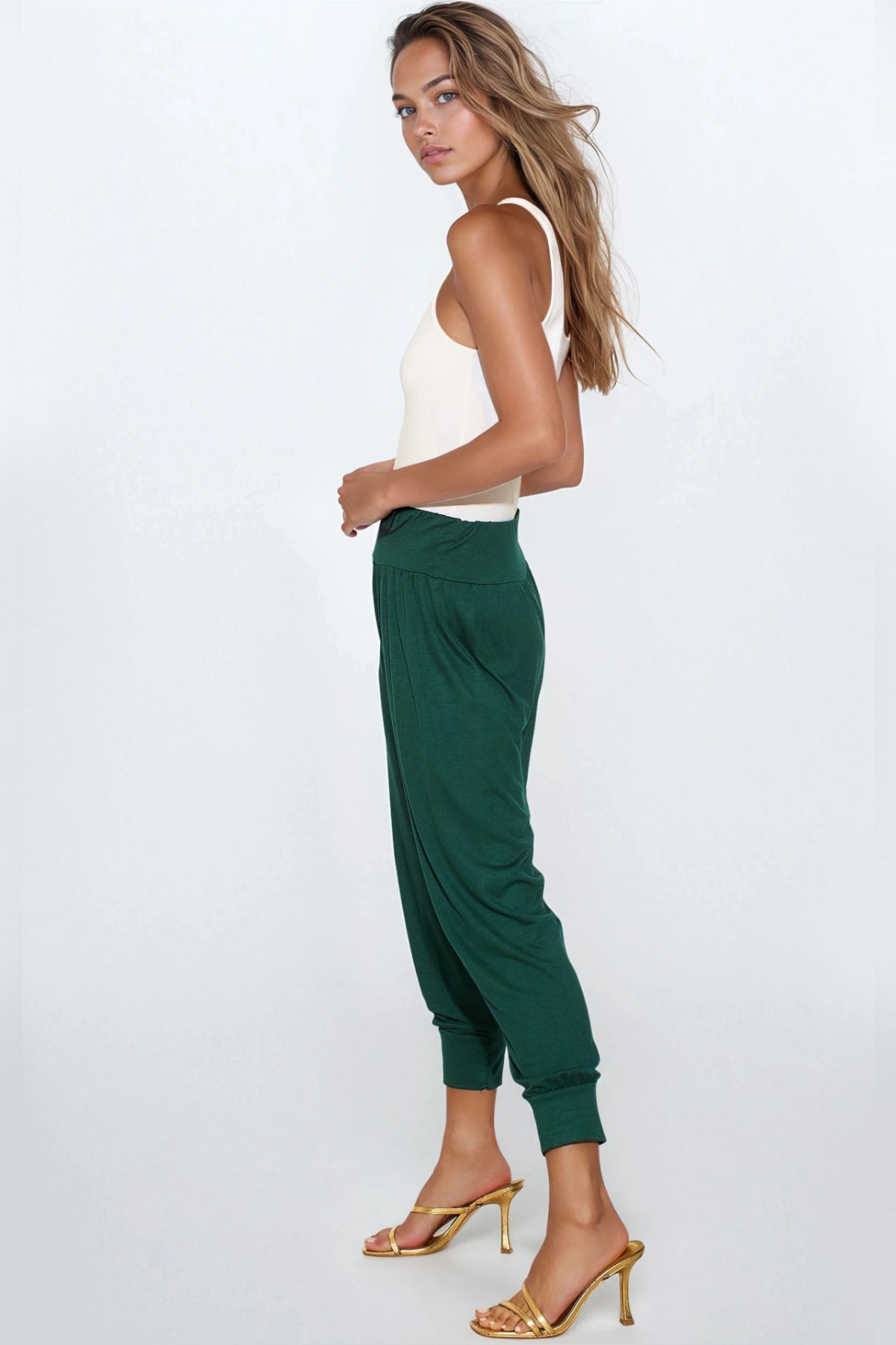 Green Harem Pants