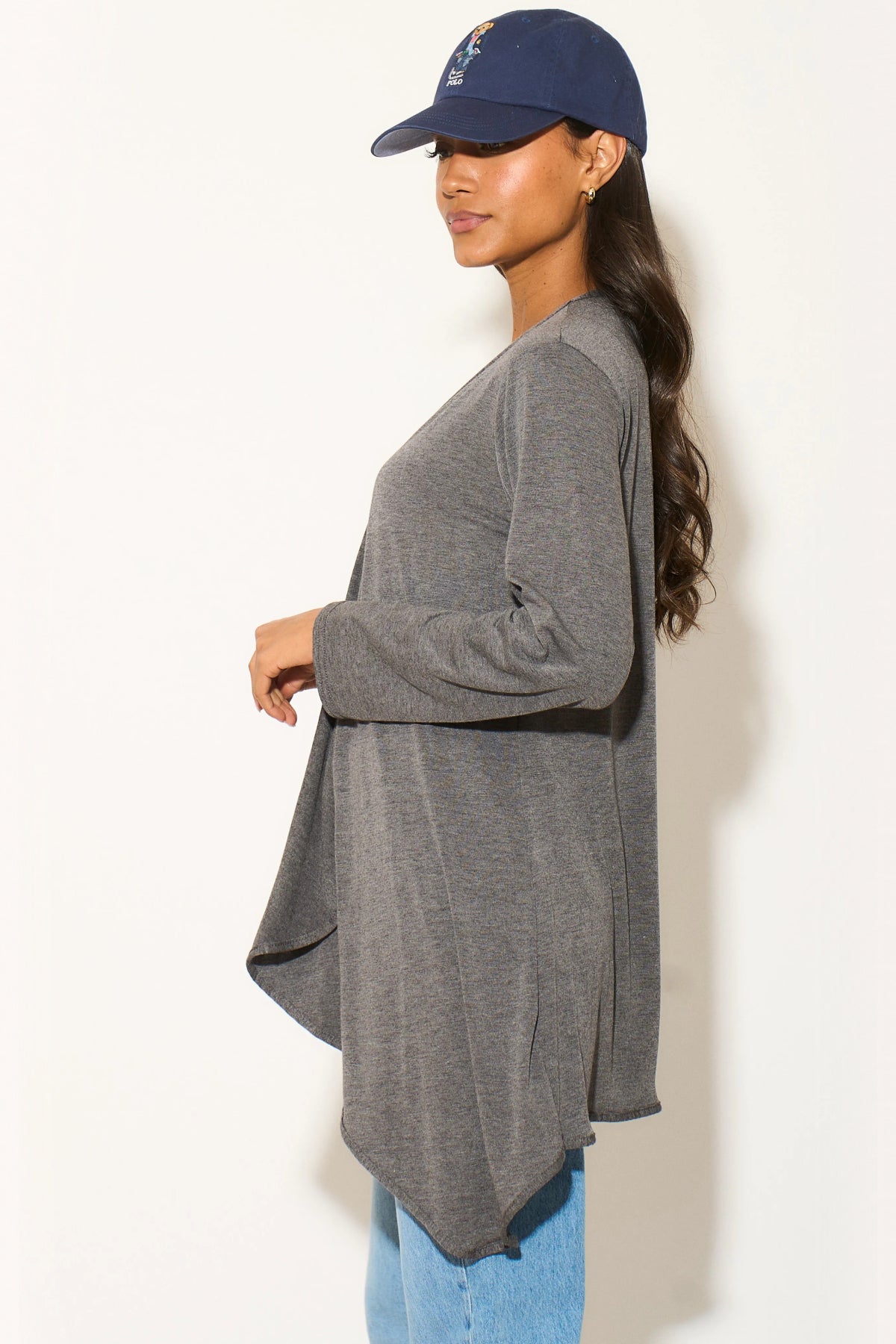 Charcoal Waterfall Cardigan