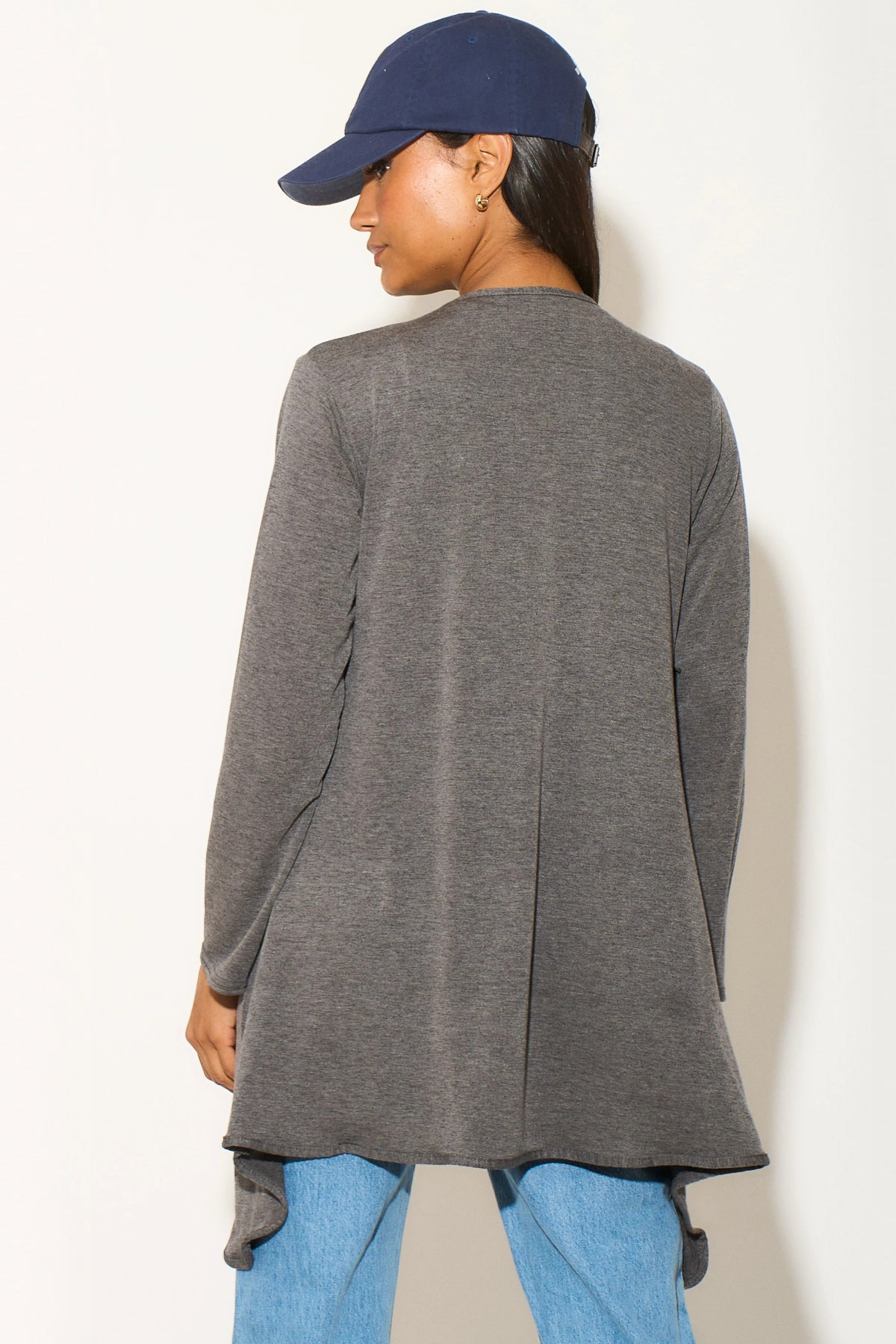 Charcoal Waterfall Cardigan