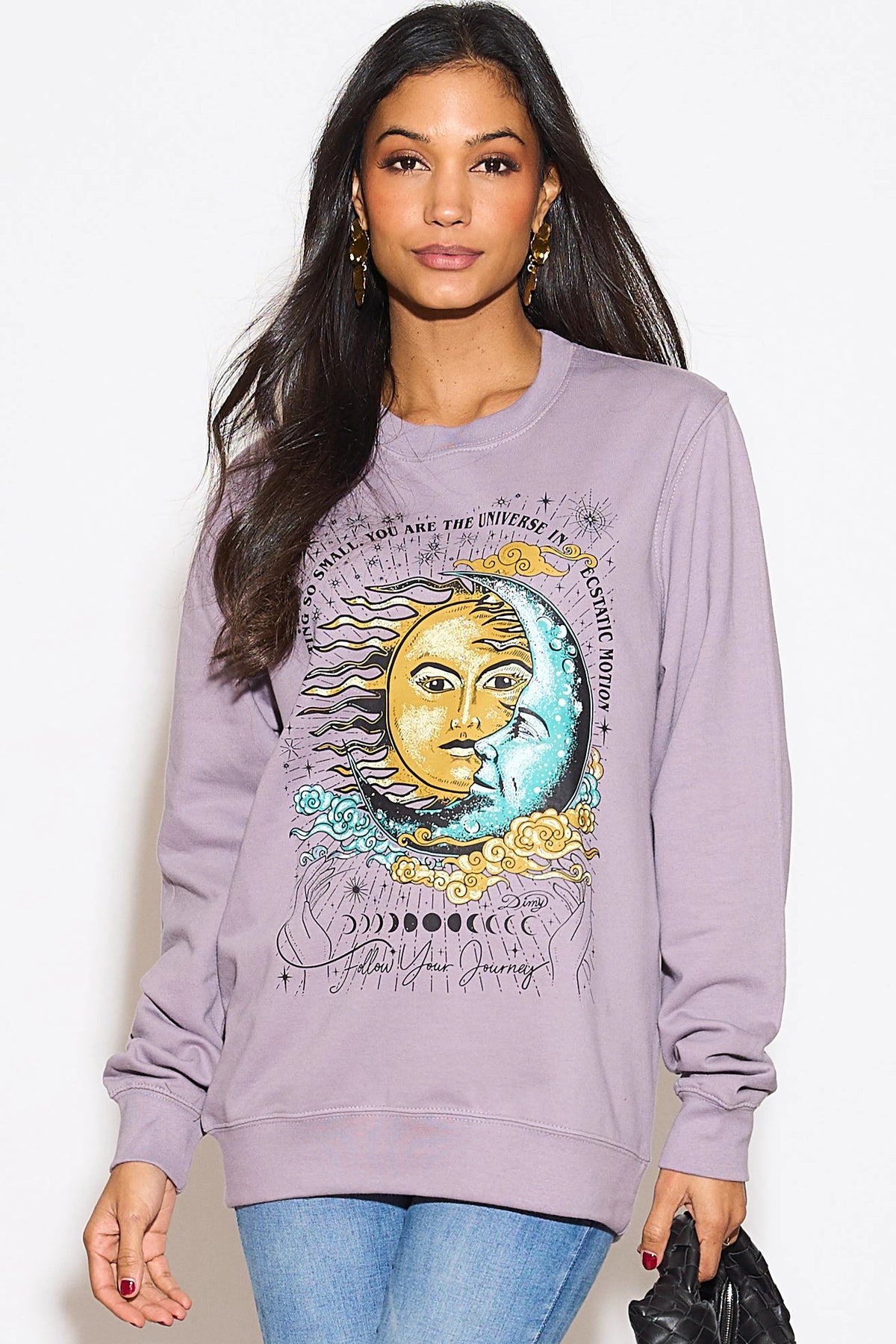 Lilac Follow Your Journey Sweatshirt