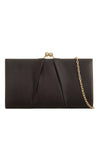 Black Satin Clutch Bag