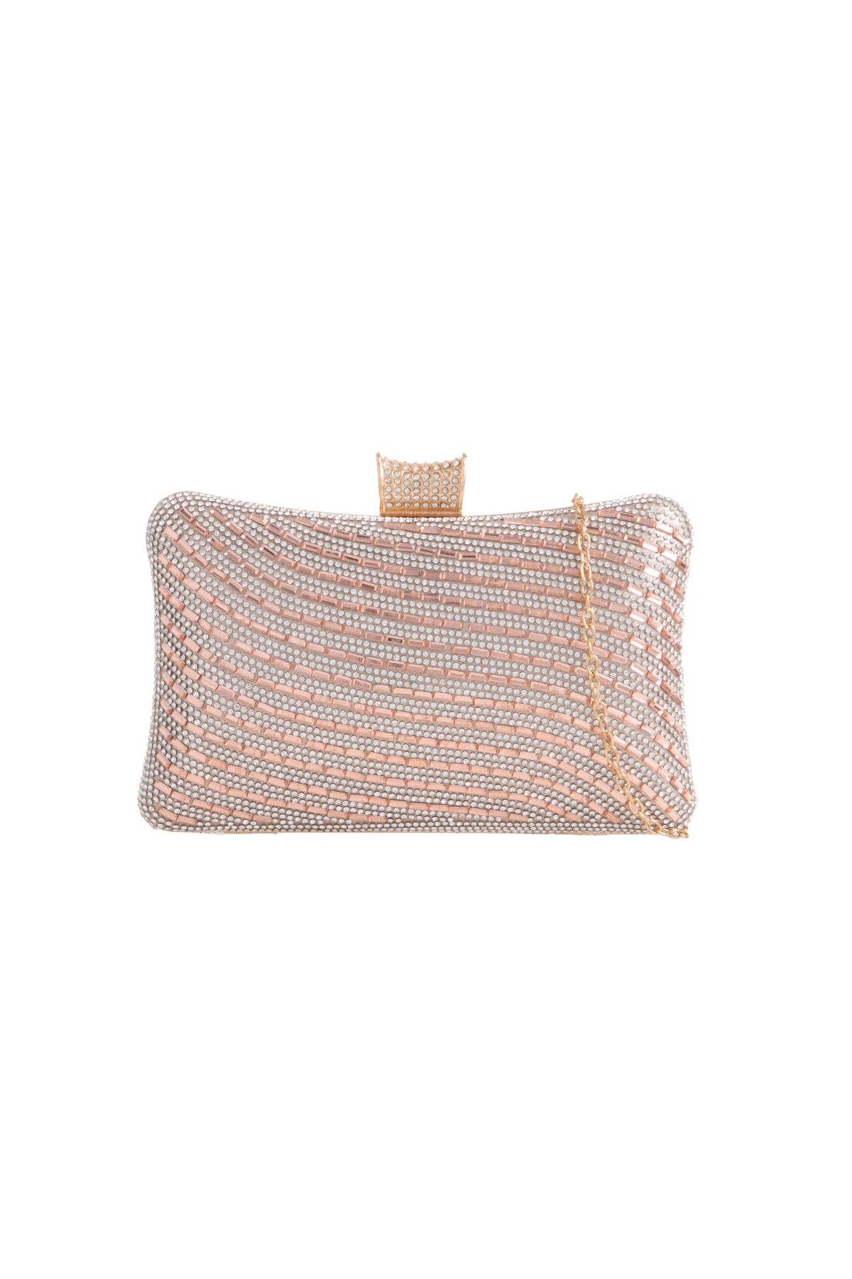 Champagne Diamnate Clutch Bag