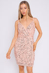 Holly Rose Gold Sequin Mini Cami Dress