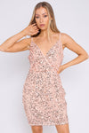 Holly Rose Gold Sequin Mini Cami Dress