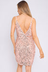 Holly Rose Gold Sequin Mini Cami Dress