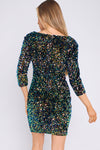 Multicolour Sequin Mini Dress