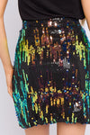 Skylar Multicolour Sequin Stretch Mini Skirt