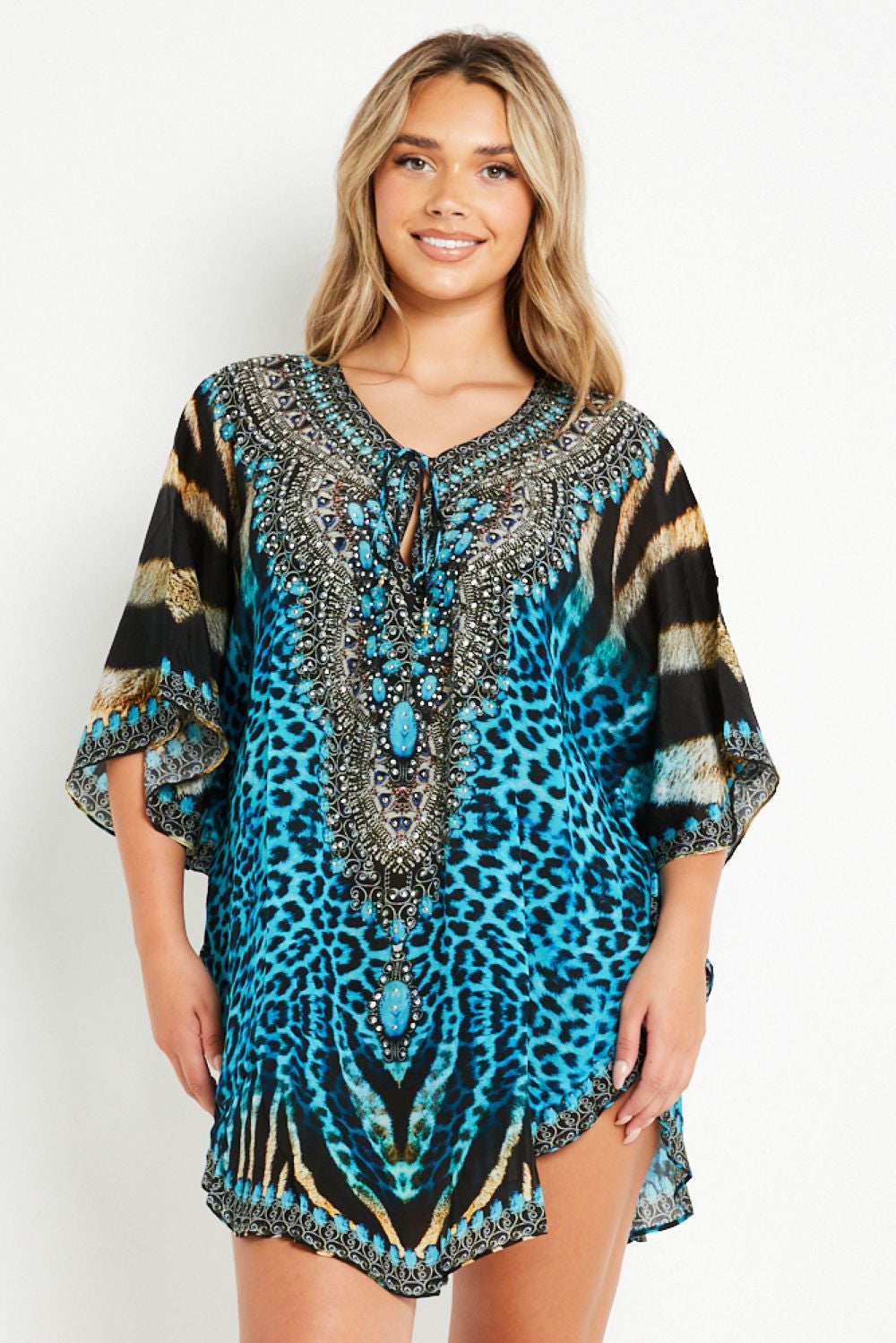 Short beach clearance kaftan
