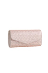 Rose Gold Diamante Evening Clutch Bag