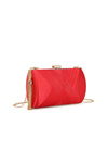 Red Satin Clutch Bag