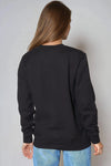 Black Amour Leopard Print Sweatshirt