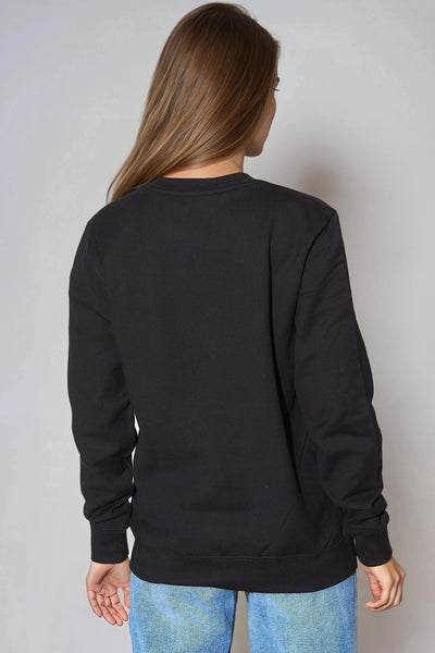 Black Amour Leopard Print Sweatshirt