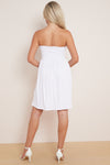 White Bandeau Summer Dress