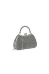 Black Crystal Top Handle Evening Bag
