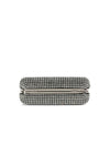 Black Crystal Top Handle Evening Bag