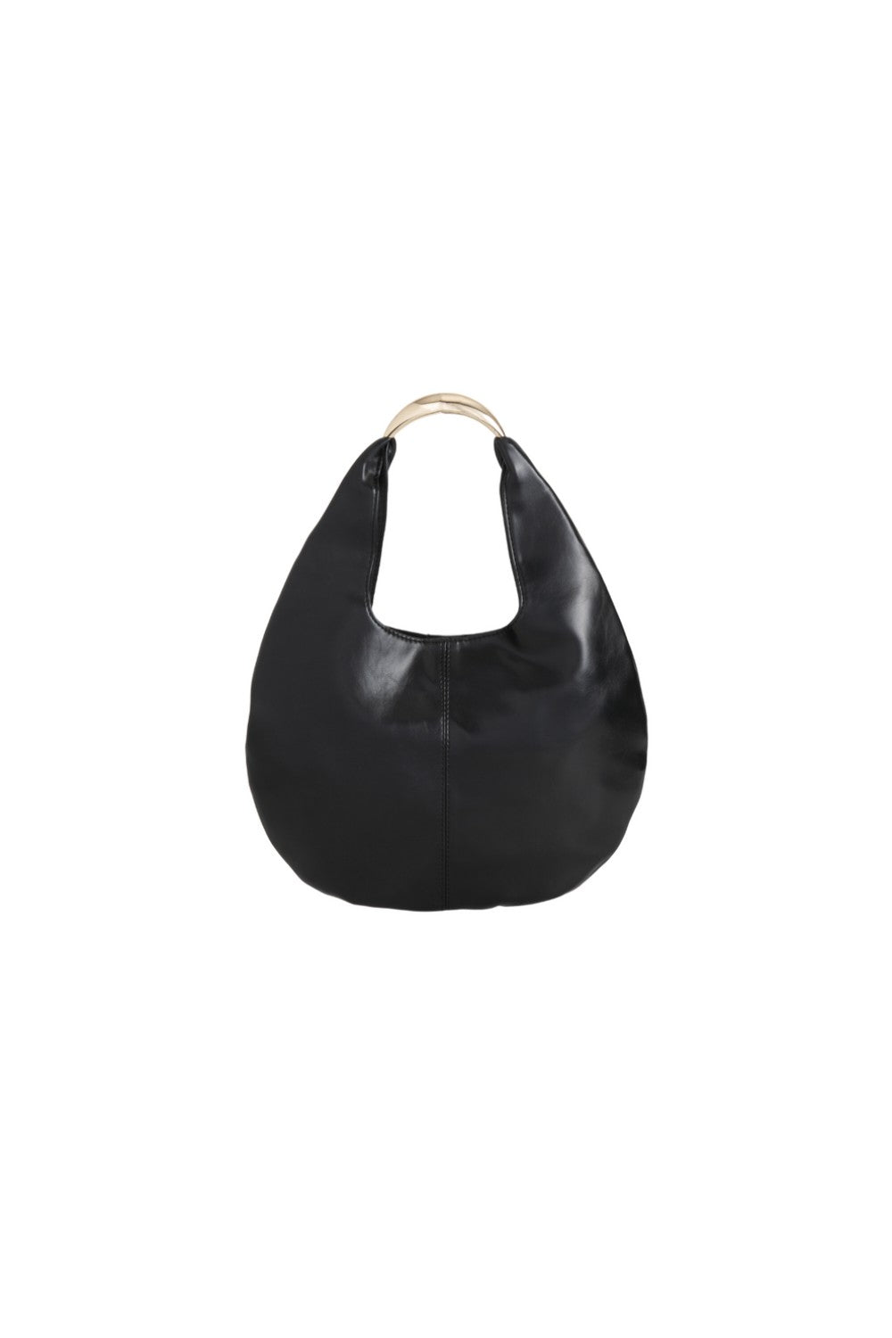 Black Oval Shoulder Bag