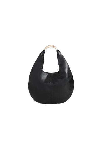 Black Oval Shoulder Bag
