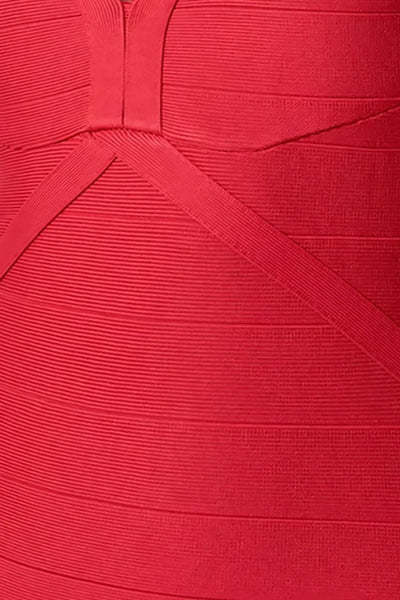 Red Bandage Bodycon Mini Dress
