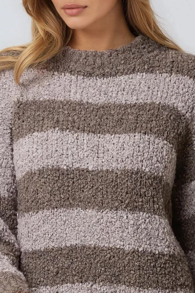 Charcoal Boucle Wool Blend Jumper