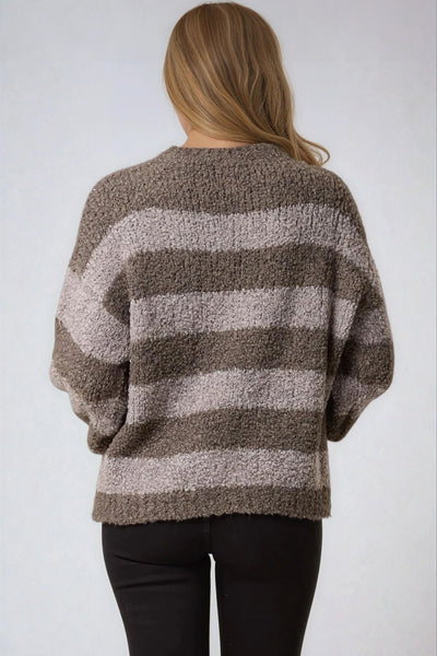 Charcoal Boucle Wool Blend Jumper