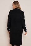 Black Soft Knit Cardigan with Star Detail