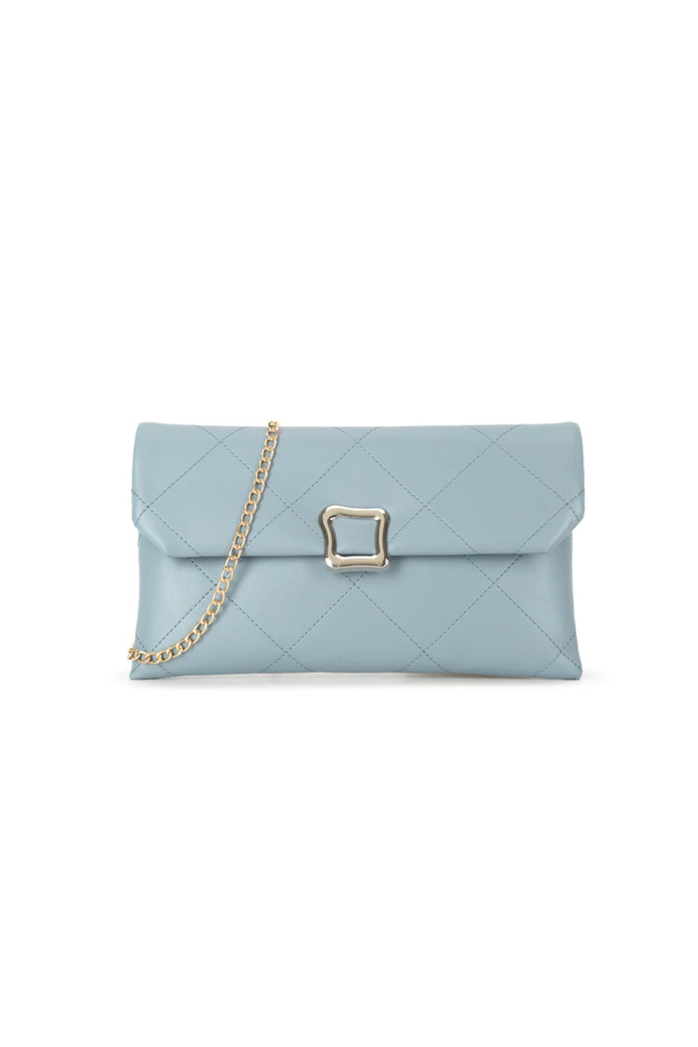 Blue Grey Clutch Bag