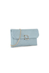 Blue Grey Clutch Bag