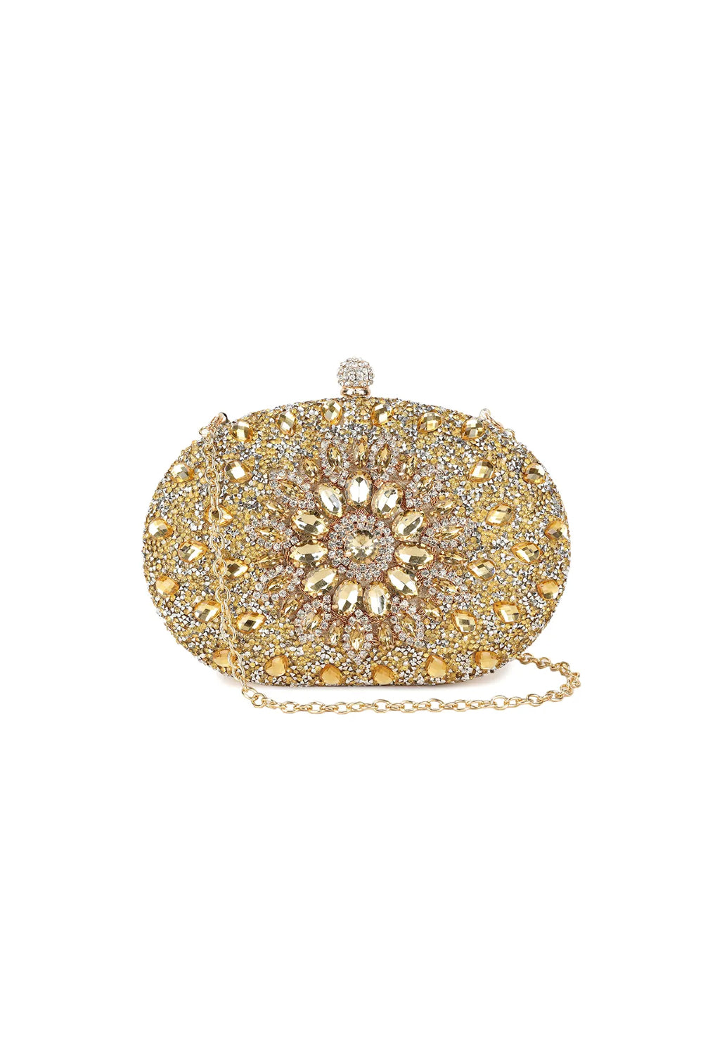 Gold Embellished Clutch Bag