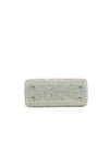 Silver Diamante Top Handle Evening Bag