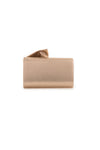 Champagne Evening Clutch Bag with Bow Detail