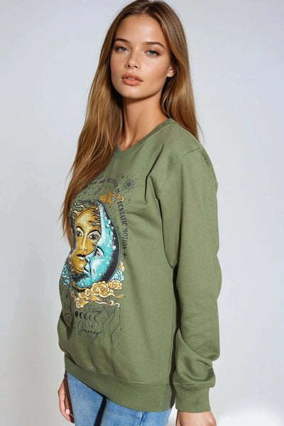 Green Follow Your Journey Sweatshirt