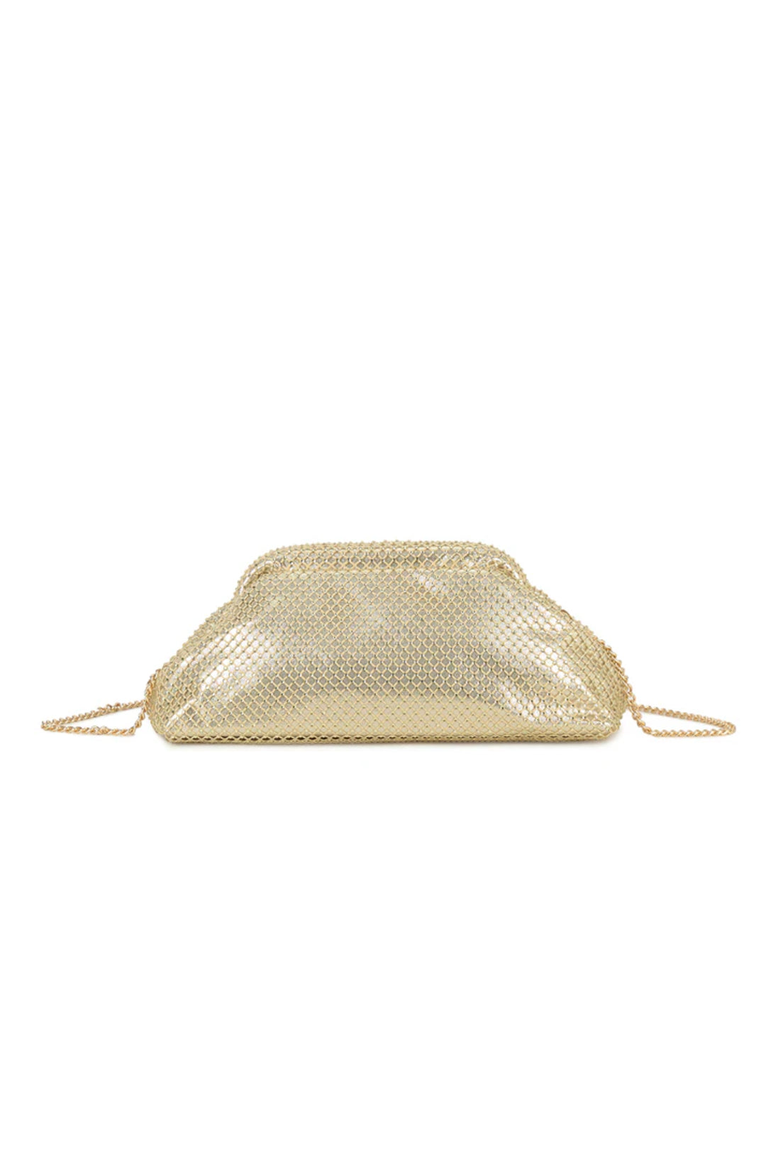 Gold Mesh Clutch Bag