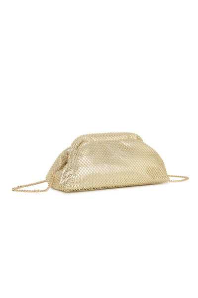 Gold Mesh Clutch Bag