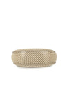 Gold Pearl Half Moon Clutch Bag