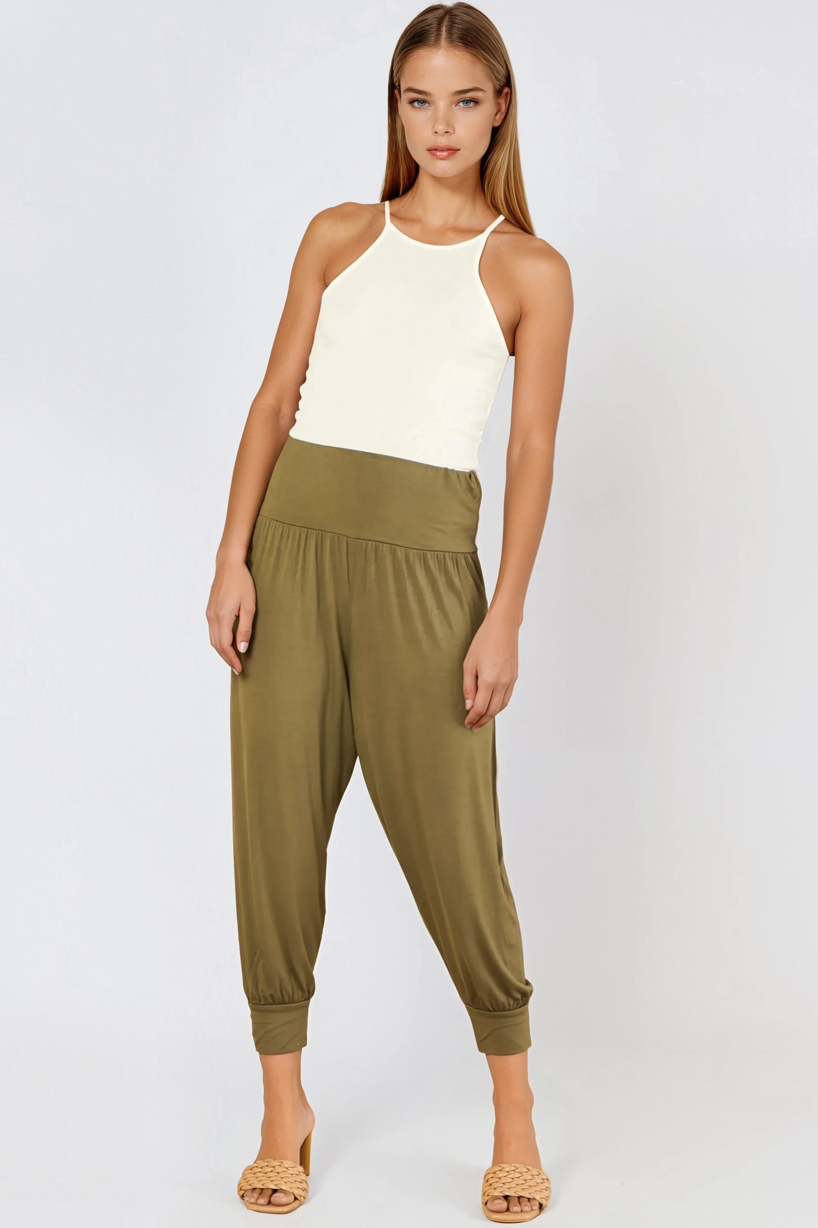 Khaki Harem Pants
