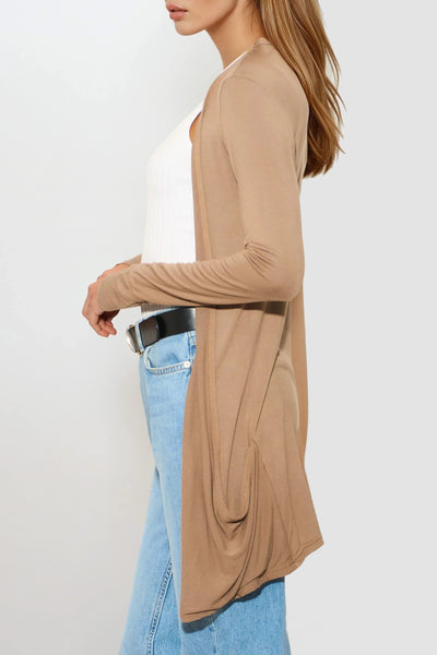 Mocha Boyfriend Cardigan with Pockets