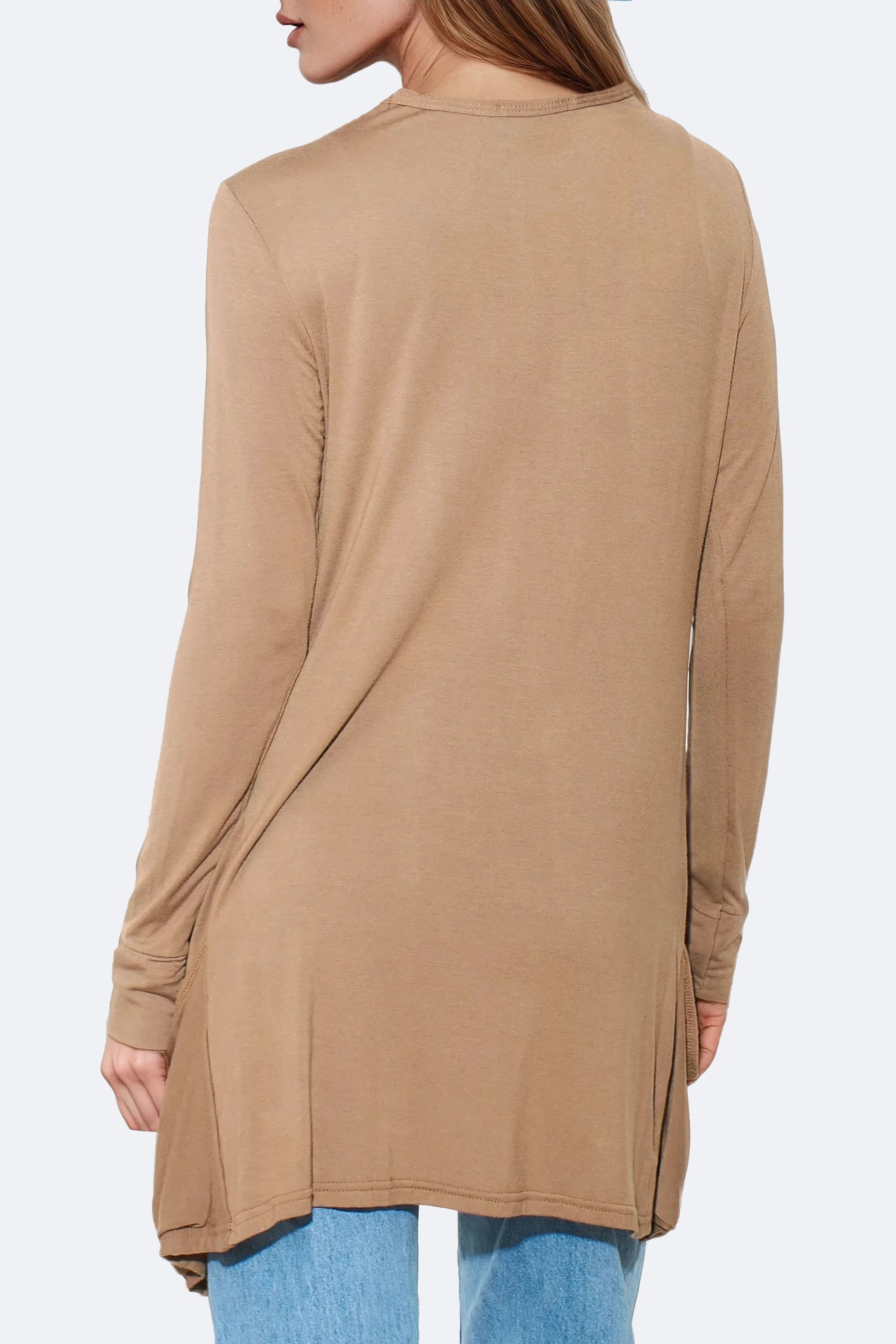 Mocha Boyfriend Cardigan with Pockets