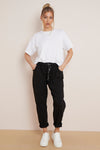 Black Magic Drawstring Trousers