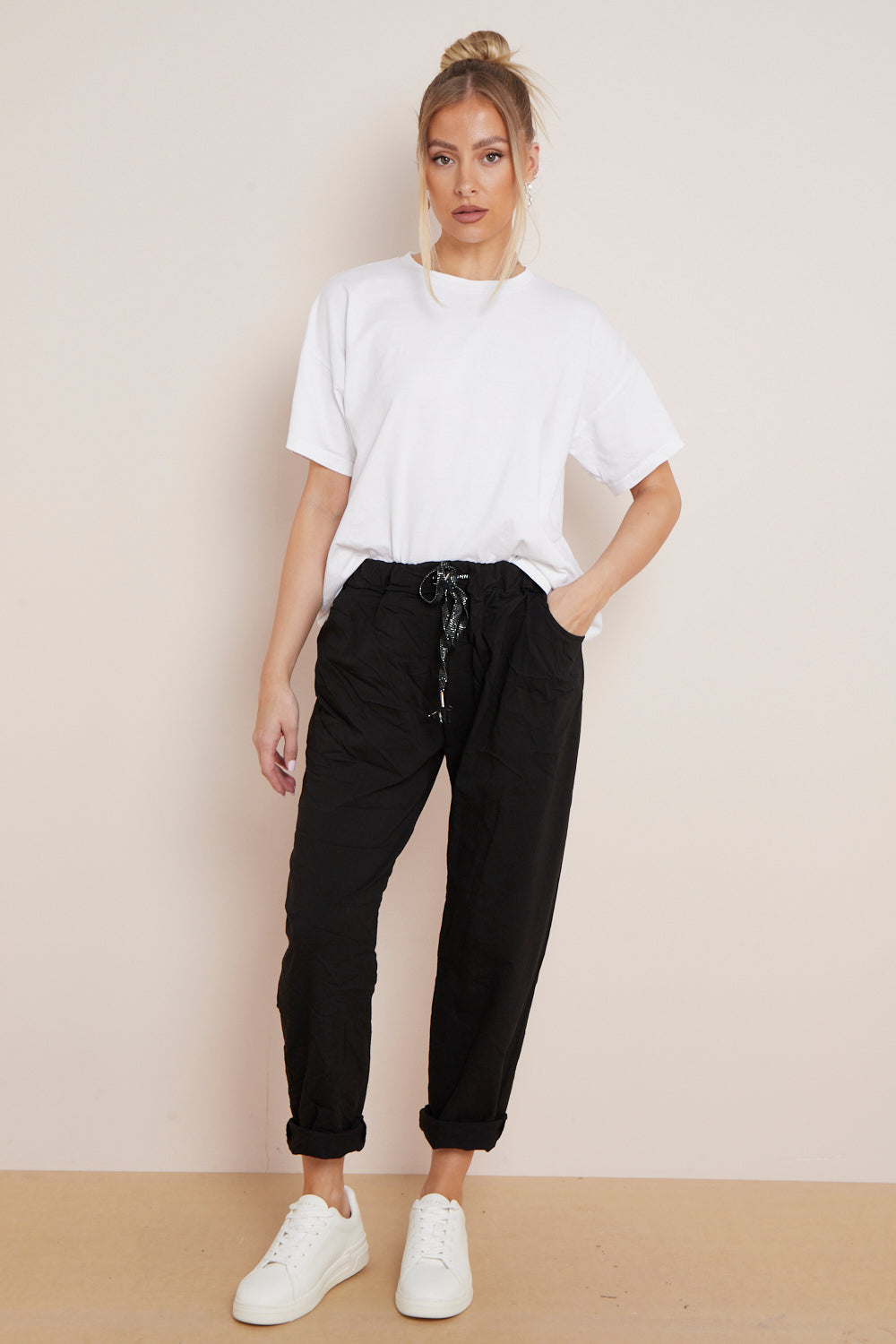 Black Magic Drawstring Trousers