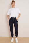 Navy Magic Drawstring Trousers