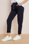 Navy Magic Drawstring Trousers