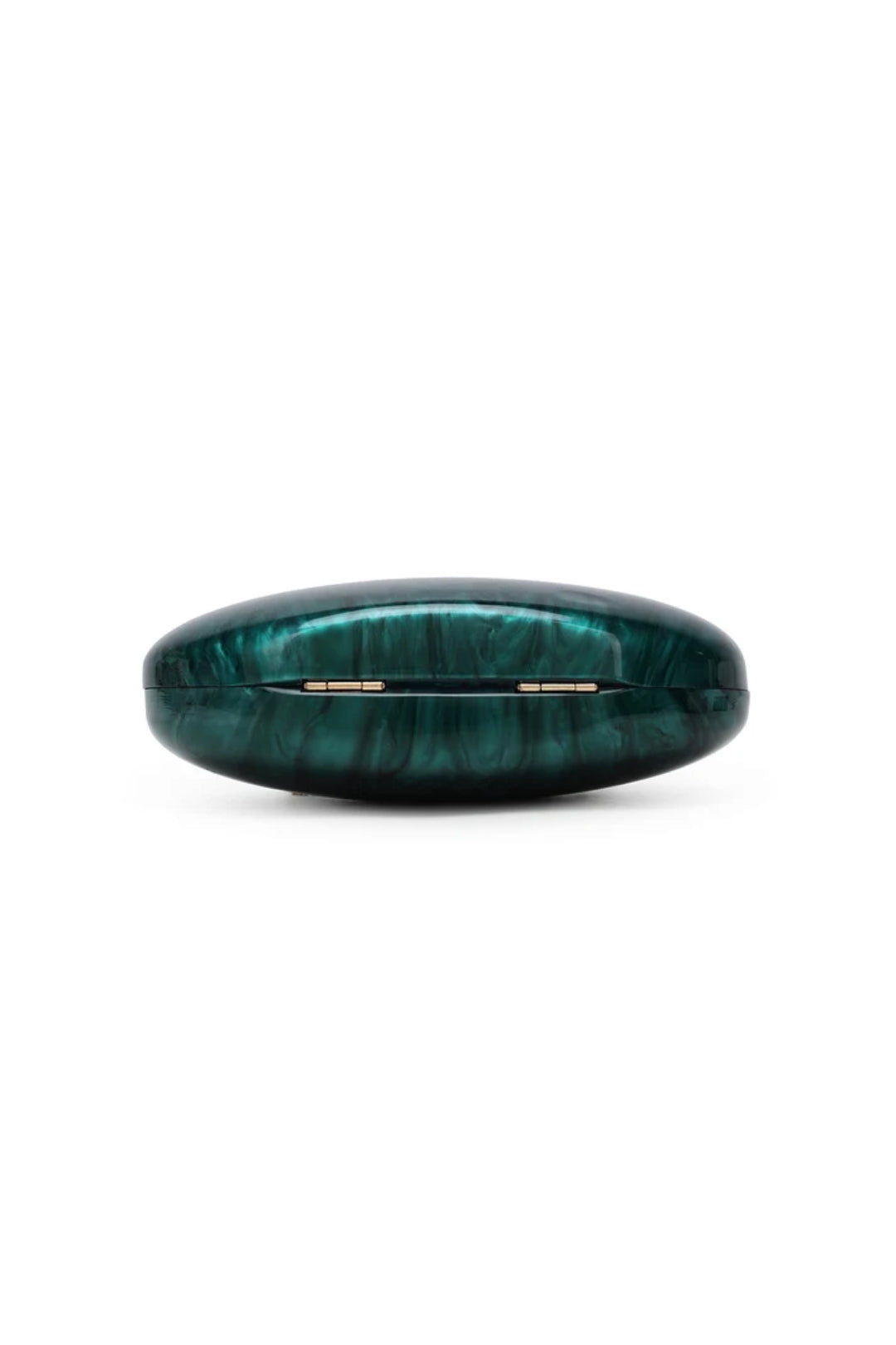 Emerald Green Oval Evening Clutch Bag
