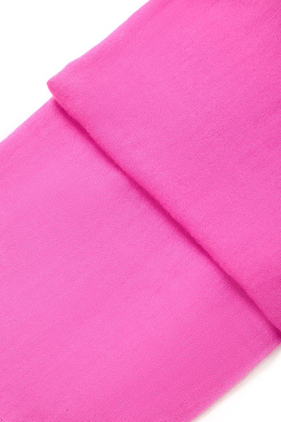 Pink Pashmina Shawl with Beaded Tassels