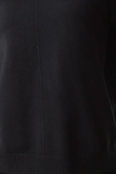 Black Knitted Roll Neck Jumper & Trouser Set