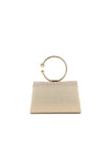 Rose Gold Glitter Ring Handle Evening Bag