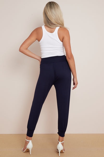 Navy Harem Pants