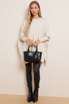 Beige Soft Knit Poncho Jumper